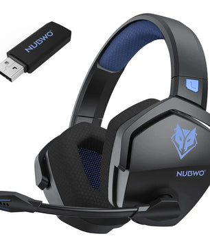NUBWO G06 Dual Wireless Gaming Headset with Microphone for PS5, PS4, PC, Mobile, Switch, 2.4GHz Bluetooth 5.3 Gaming Headphones