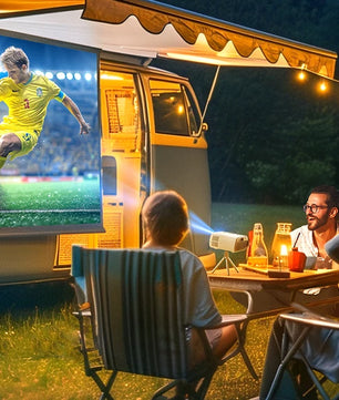 TOPTRO Mini Projector Full HD Support 1080P 16000 Lumens Auto Keystone WiFi Bluetooth Video Projector Portable Home Theater