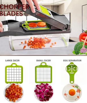 14Set of multifunctional grater, potato shredded vegetables, dicing, handy gadget slicer, kitchen for home, lazy shredding