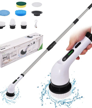 Cordless Spin Scrubber Electric Multipurpose Cleaning Brush for Kitchen Bathroom Toilet - Household Hair Brushes And Mops