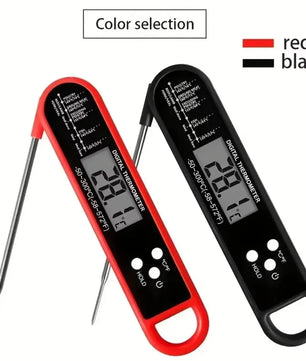 Waterproof Digital Food Kitchen Thermometer For Oven Meat Cooking Grilling With Rotating LCD Screen Alarm Function