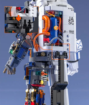 900PCS MOC Spaceman Astronaut Model Building Blocks Mechanical Exploring Adventure Assemble Bricks Puzzle Toy Christmas Gift Kid