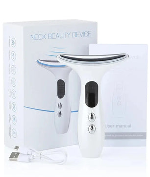 EMS Microcurrent Chin Lifting Face Neck Beauty Device LED Photon Firming Rejuvenation Anti Wrinkle Skin Care Facial Massager