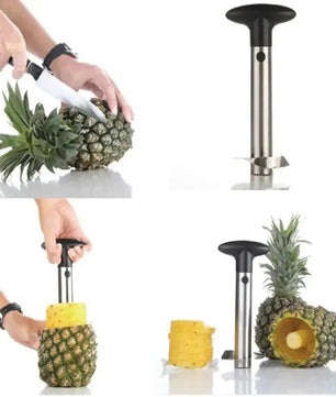 Spot Stainless Steel Pineapple Peeler Pineapple Corer Slicer Fruit Cutter Easy Slicer Peeler Kitchen Gadget Delivery Fast