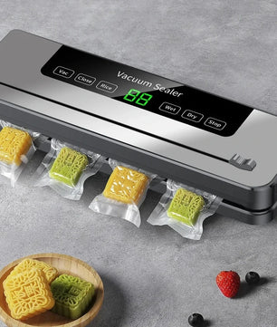 Electric Vacuum Sealer Food Storage Seal Touch Button Dry/Wet Built-in Cutter Kitchen Food Sealing Vacuum packaging machine