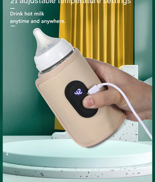 USB constant temperature heating bottle cup cover insulation artifact warm milk cover portable universal insulation cover for ou
