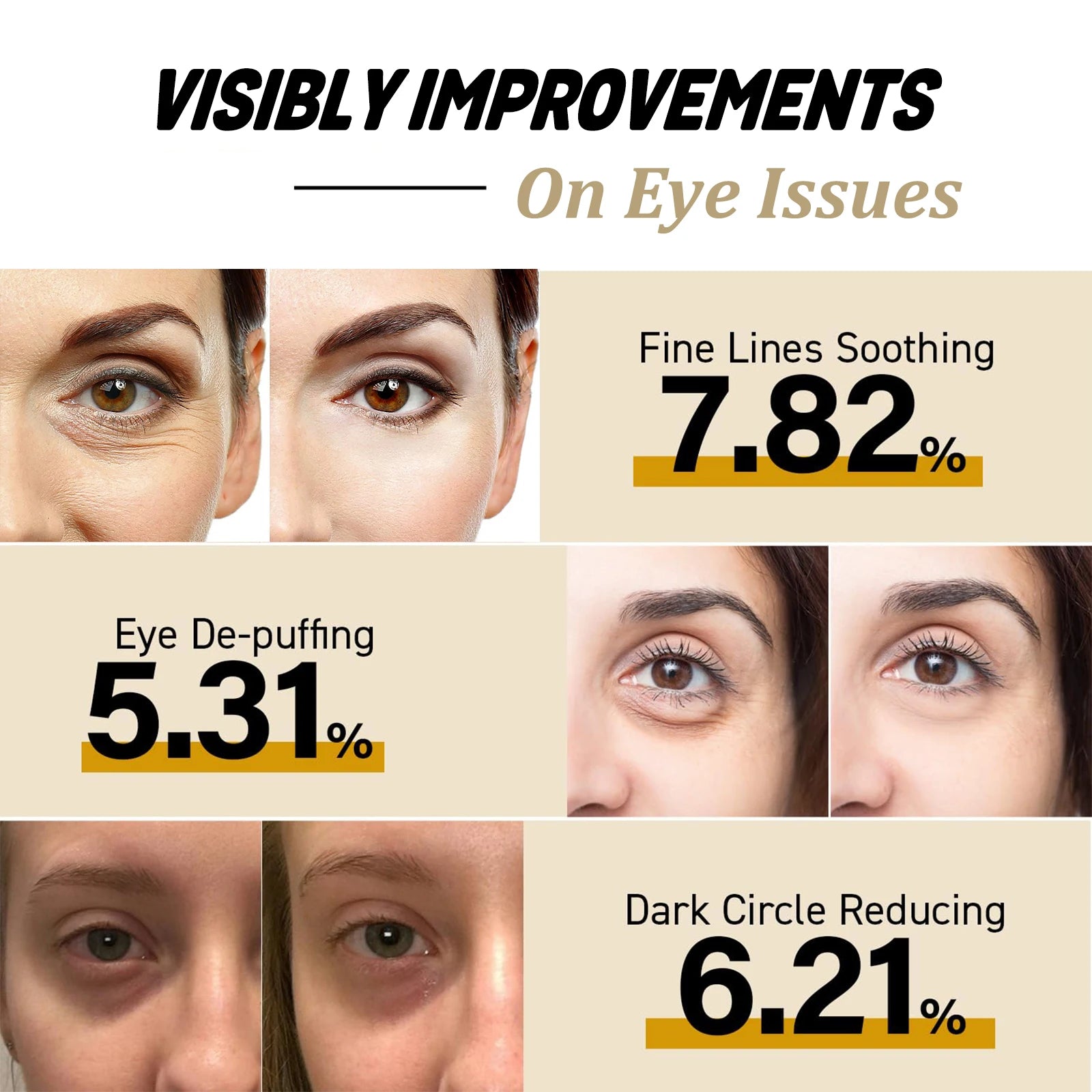 Snail Eye Cream Stick Collagen Fade Fine Lines Wrinkle Lightening Dark Circles