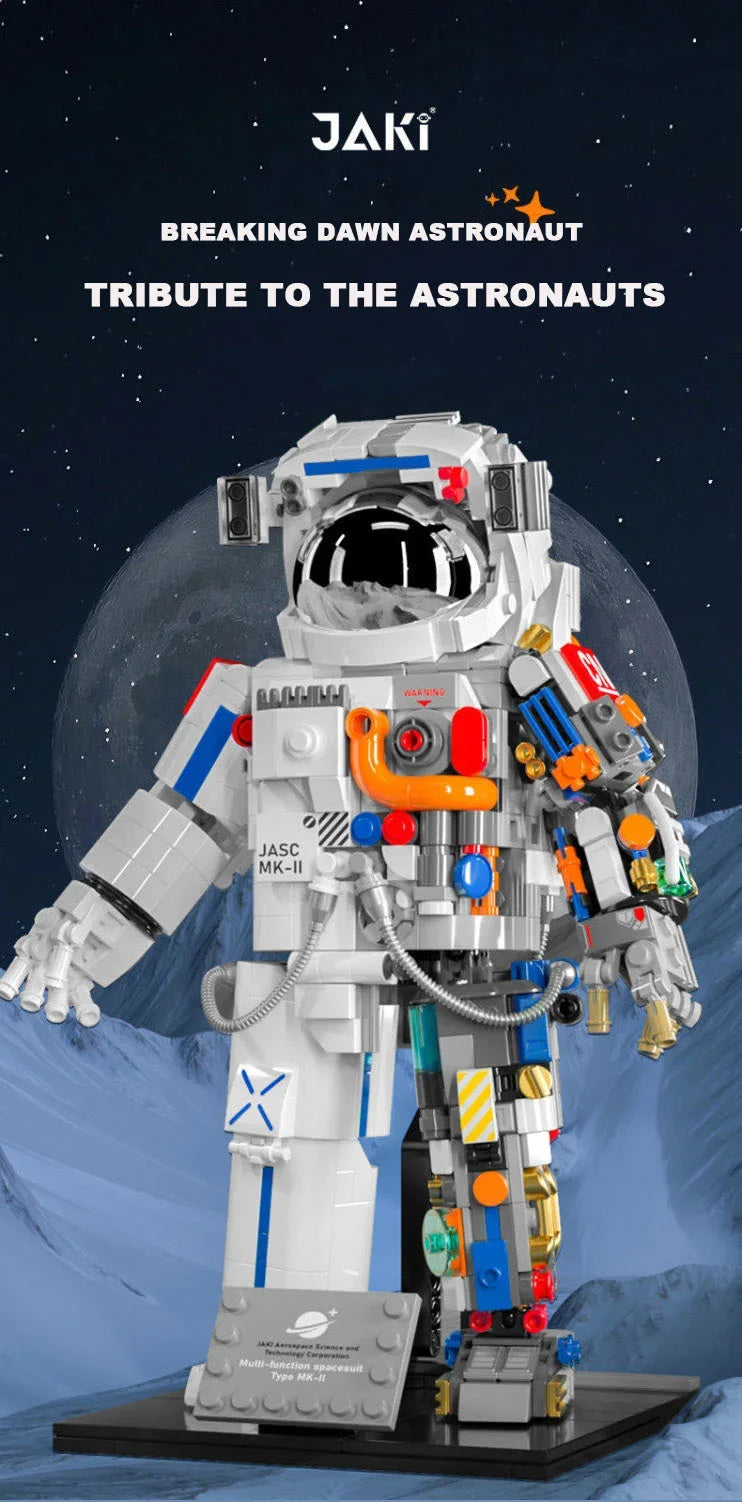 900PCS MOC Spaceman Astronaut Model Building Blocks Mechanical Exploring Adventure Assemble Bricks Puzzle Toy Christmas Gift Kid