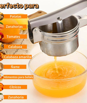 Stainless Steel Potato Masher & Vegetable Juicer