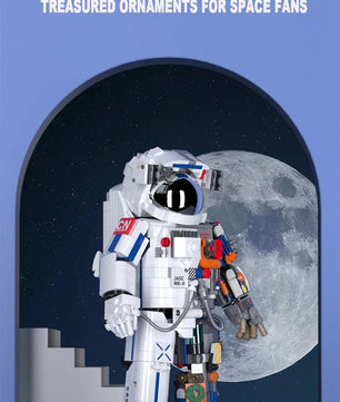 900PCS MOC Spaceman Astronaut Model Building Blocks Mechanical Exploring Adventure Assemble Bricks Puzzle Toy Christmas Gift Kid