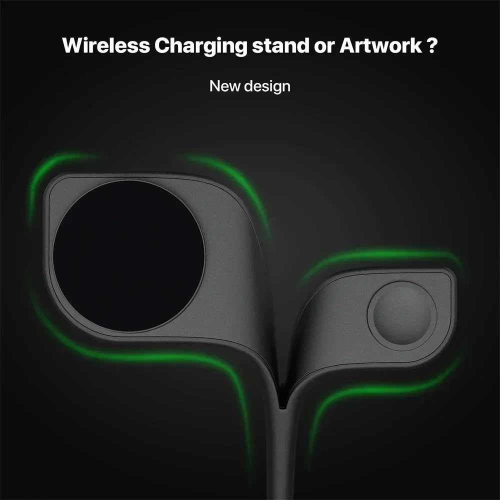 Magnetic 3 in 1 Wireless Charger For iPhone 16 15 14 13 12 Pro Max Fast Wireless Charging Station For Apple Watch 9 /AirPods Pro