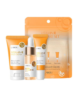 3pcs/set LAIKOU Vitamin C 24K Golden Sakura Skin Care Sets Face Cream