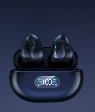 Q71 TWS Bone Conduction Bluetooth Earphones HiFi Stereo Ear Clip Earbud Sports Wireless Headphones Mini Noise Cancelling Headset