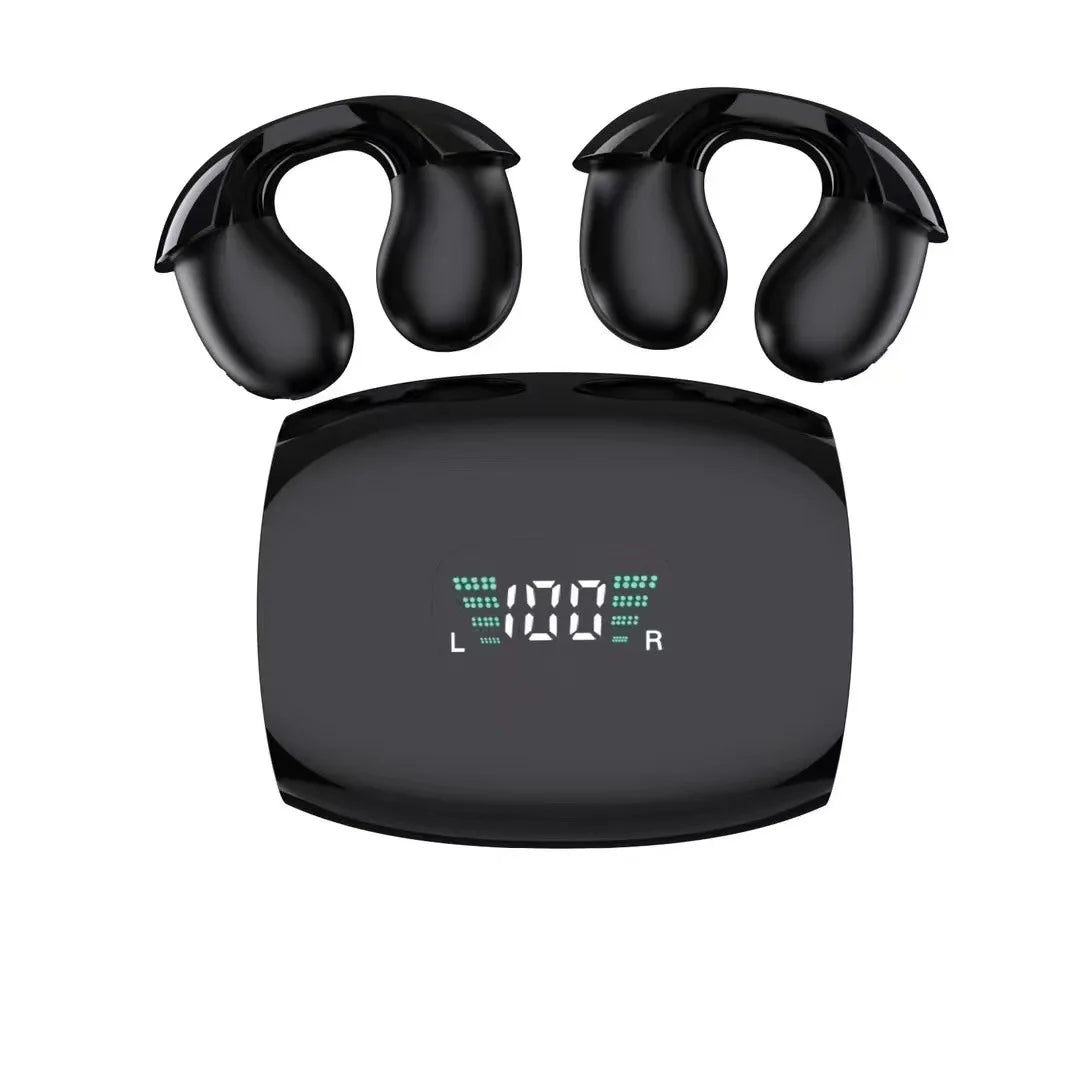 Q71 TWS Bone Conduction Bluetooth Earphones HiFi Stereo Ear Clip Earbud Sports Wireless Headphones Mini Noise Cancelling Headset