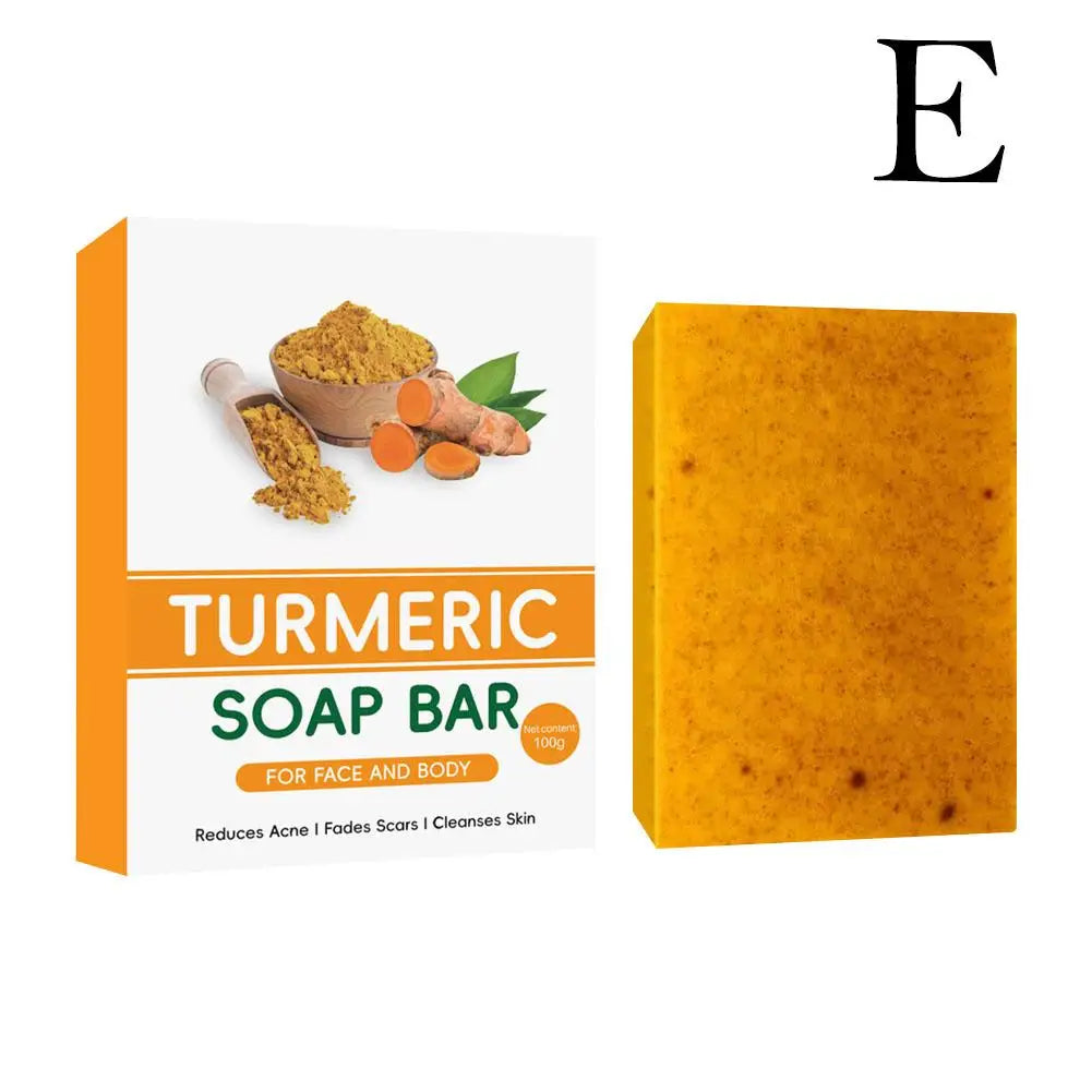 Turmeric Soap Face Cleansing Anti Acne Whitening Skin Lightening Face Remove