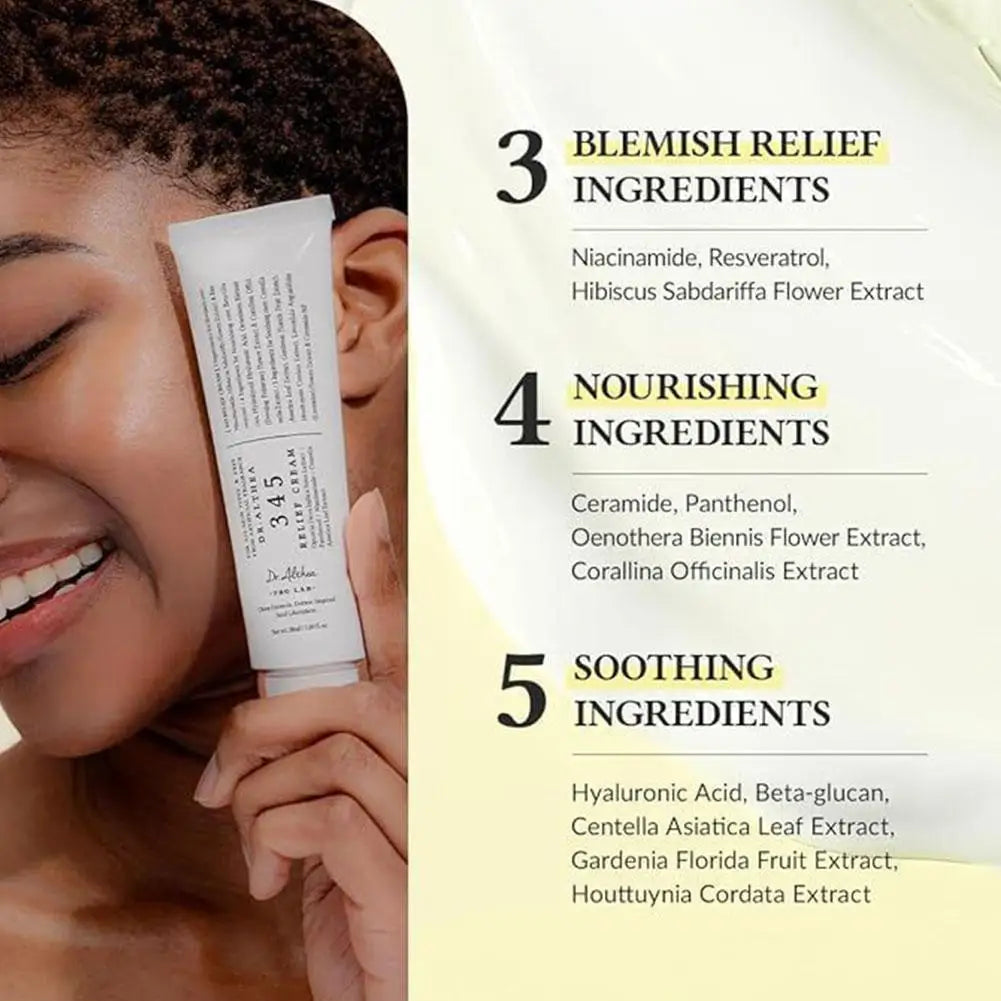 Dr.Althea 345 Relief Face Cream Address Blemishes Nourishing Skin