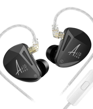KZ AS10 PRO Earphones 5BA IEMs In-Ear Monitors HiFi Headphones Wired Earbuds with Silver-plated Cable for Audiophiles Musicians
