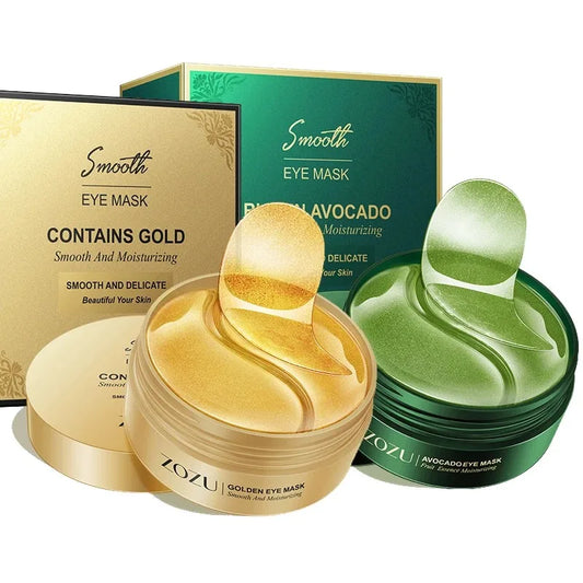 60pcs/120pcs Avocado Golden Collagen Eye Mask Anti Dark Circles