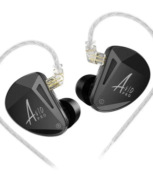 KZ AS10 PRO Earphones 5BA IEMs In-Ear Monitors HiFi Headphones Wired Earbuds with Silver-plated Cable for Audiophiles Musicians