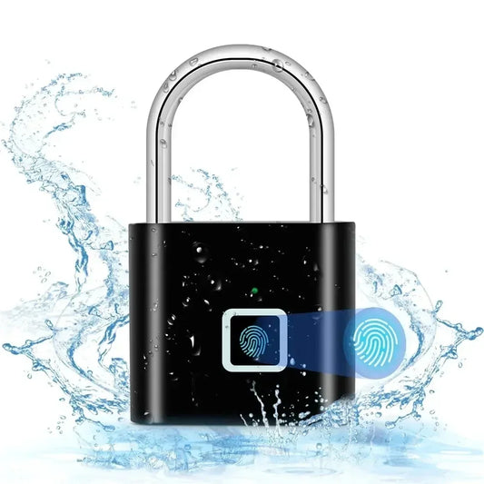 Smart Fingerprint USB Padlock – Keyless, Portable, Waterproof