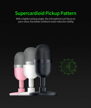 Razer Seiren Mini Microphone USB Microphone Ultra-compact Condenser Streaming Mic Razer Seiren Mini Microphone USB