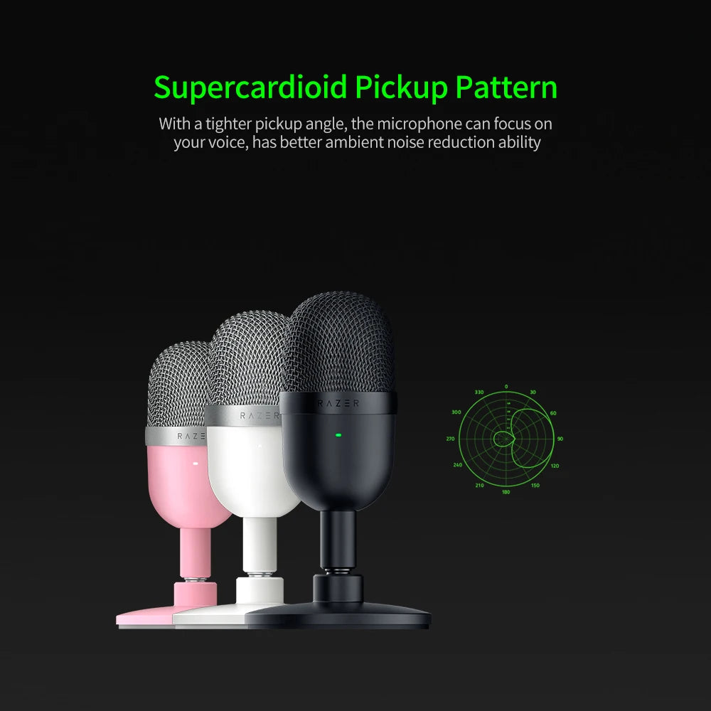 Razer Seiren Mini Microphone USB Microphone Ultra-compact Condenser Streaming Mic Razer Seiren Mini Microphone USB