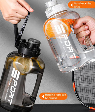 Water Bottle Large Sports Water Bottle Travel Kettle Large Fitness Gym Portable Capacity with Straw Leakage-Proof Cup Drinkware