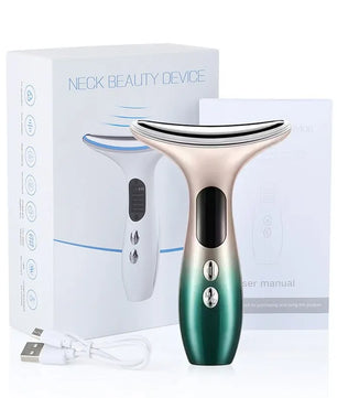 EMS Microcurrent Chin Lifting Face Neck Beauty Device LED Photon Firming Rejuvenation Anti Wrinkle Skin Care Facial Massager