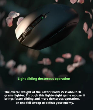 Razer Orochi V2 Wireless Bluetooth Mouse Lightweight 2 Wireless Modes 5g Mice Advanced 18k Dpi Optical Sensor Pc Gaming Mouse