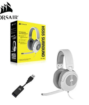 Corsair HS55 Surround Gaming Headset (Leatherette Memory Foam Ear Pads, Dolby Audio 7.1 Surround Sound on PC and Mac