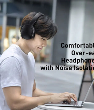Baseus D02 Pro Wireless Bluetooth Headphones HIFI Stereo Earphones Foldable Sport Headset with Audio Cable foriPhone tablet