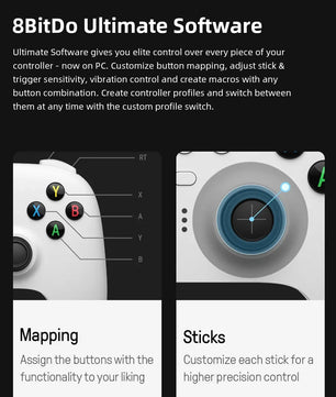 8BitDo Ultimate 2.4G Wireless Hall Effect Controller 100% Original  for PC, Windows Steam Deck, Android iPhone