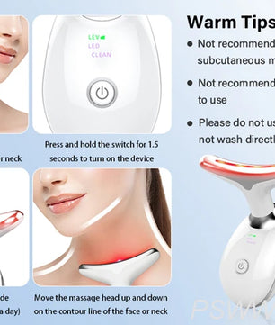 Dropshipping Facial Massager Neck Facial Beauty Device Lifting Tighten Skin Care Tool