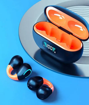 Wireless Bluetooth Earphones Earring HIFI Bass Music Headphones Ear Clip Sport TWS Earbuds Game Headset PK Ambie Sound Earcuffs