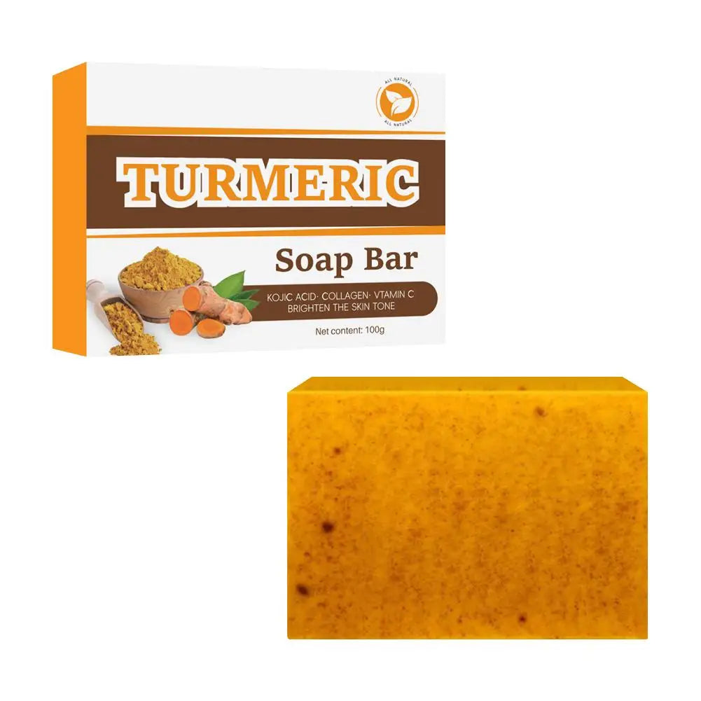 Turmeric Soap Face Cleansing Anti Acne Whitening Skin Lightening Face Remove