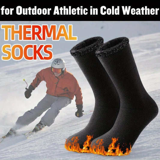 2-Pack Winter Thermal Socks for Men & Women