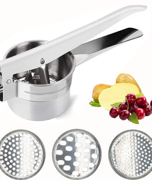 Stainless Steel Potato Masher & Vegetable Juicer