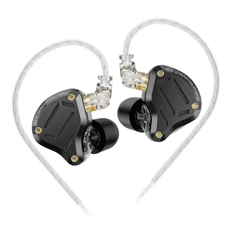 KZ ZS10 Pro 2 in Ear Metal Earphone HIFI Bass Earbud 4-Level Tuning Switch Headphone 2PIN Cable ZS10PRO2 ZSNPRO AS16PRO