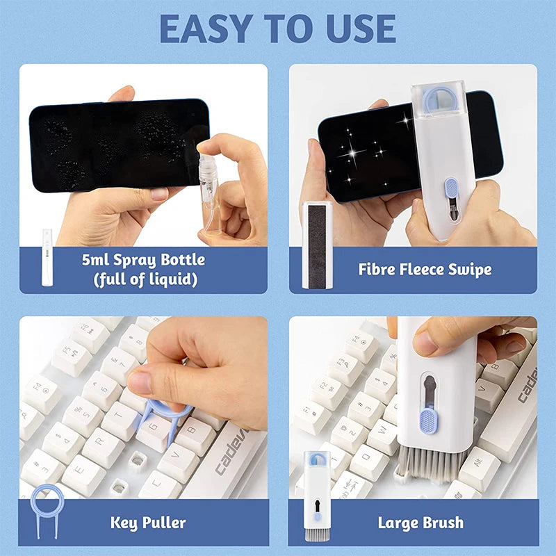 7-in-1 Multifunctional Cleaning Kit Laptop Keyboard Cleaning Brush Mobile Phone