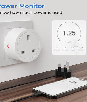 Tuya Zigbee Smart Socket UK Plug Smart Home Automation Timing Power Monitor Smart Outlet Support Google Home Alexa Zigbee2MQTT