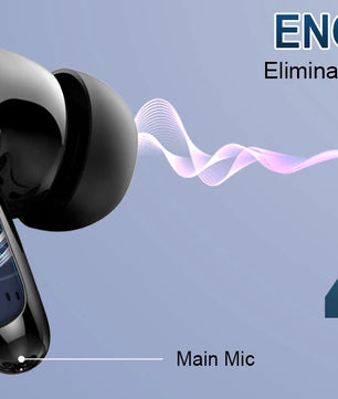 Wireless Headphones,Bluetooth 5.3 Stereo Earphones in Ear with 4 ENC Mic Clear Calls,Noise Cancelling Ear Buds,48H battery life.