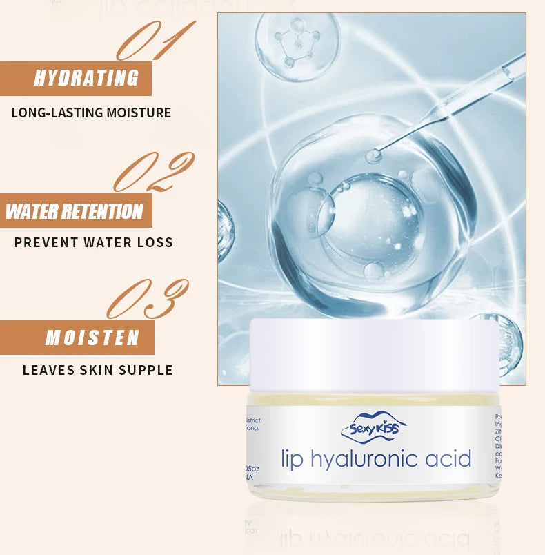Hyaluronic acid collagen Sleep lip mask 20g deep hydration lasting moisturizing