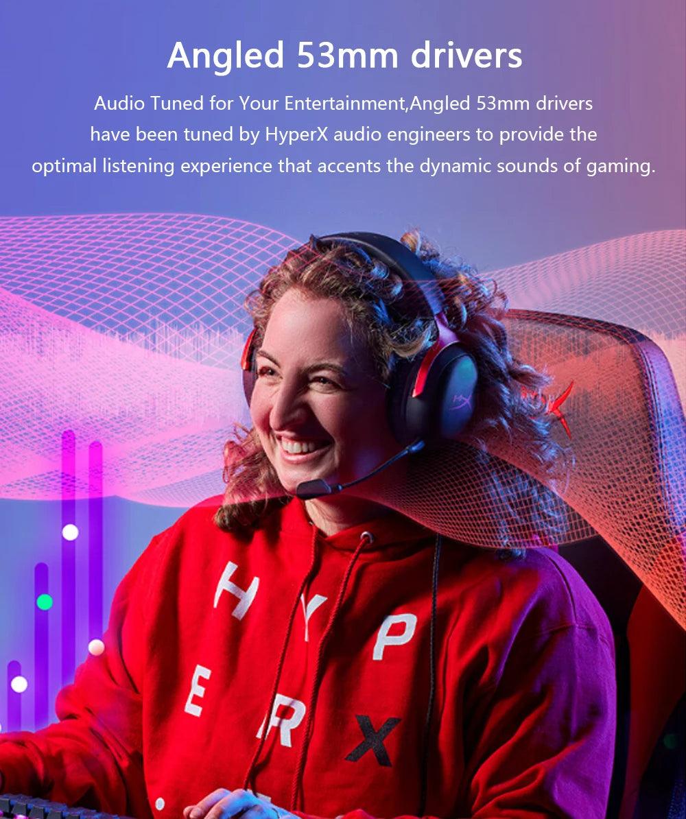 HyperX Cloud 3 III Wired Gaming Headset eSports Professional Head Mounted Headphone For PC PS4 PS5 Xbox Switch Accessories