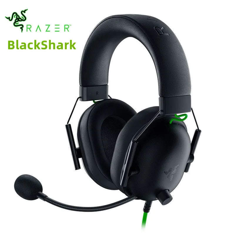 Razer BLACKSHARK V2 X Headphones E-sports Game Headset with Microphone 7.1 Surround Sound Video Gaming Earphone Wired for PC PS5