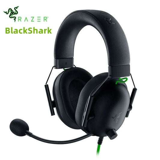 Razer BLACKSHARK V2 X Headphones E-sports Game Headset with Microphone 7.1 Surround Sound Video Gaming Earphone Wired for PC PS5