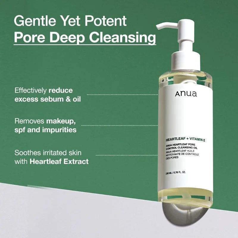 Anua Heartleaf Pore Control Cleansing Oil Korean Cleanser 200ml