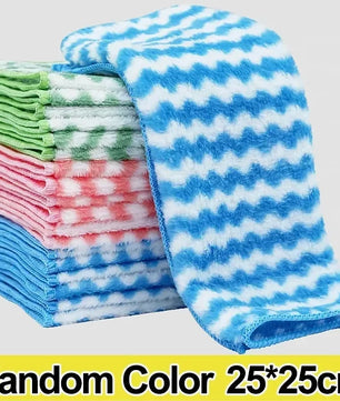 5/10/20pcs Kitchen Towel, Ultra-fine Fiber Light Gray Cleaning Cloth Set, Absorbent, Soft And Stain-removing Cloth