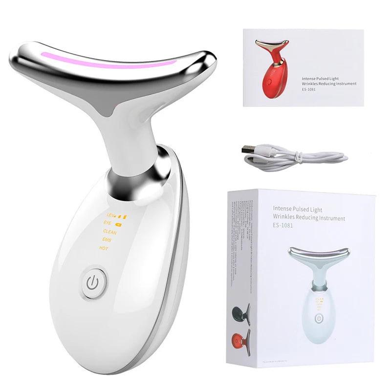 Dropshipping Facial Massager Neck Facial Beauty Device Lifting Tighten Skin Care Tool