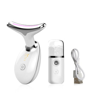 Facial Massager EMS Facial Microcurrent Anti-aging Facial Massager Red Light Therapy Skin Tightening Neck Face Lifting Massager