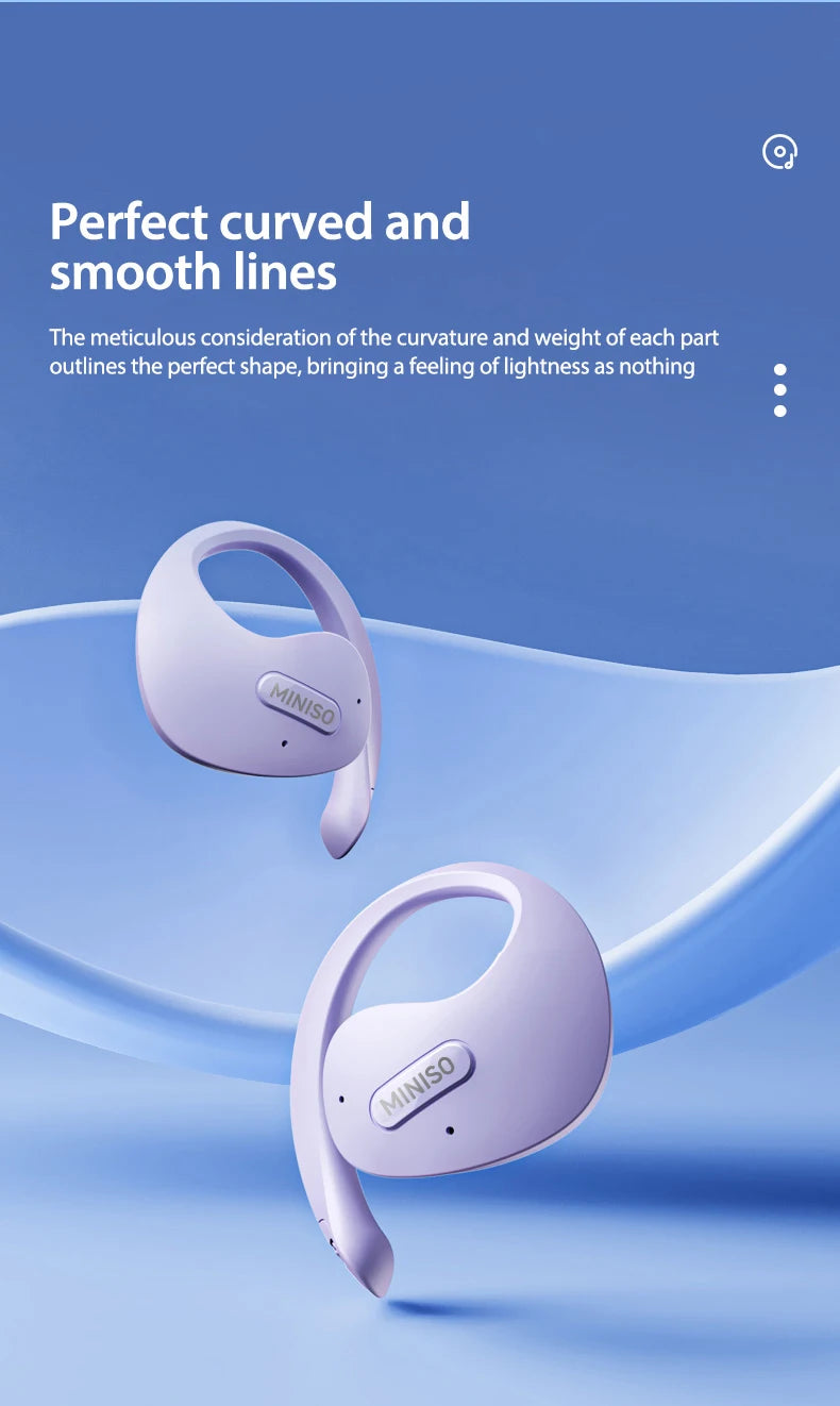 Translator MINISO X15Pro 5.4 Bluetooth Headset Translation Earphones Wireless Headphones Office Travel,ASMR Headset APP